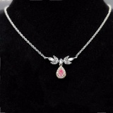 14k Gold 0.41 Ctw Natural Pink Diamond & Diamond Necklace