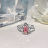 14k Gold 0.76 Ctw Natural Pink Diamond & Diamond Ring