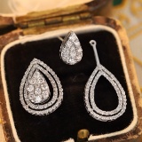 14k Gold 1 Ct Natural H Diamond Earrings