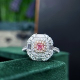 14k Gold 1.18 Ctw Natural Pink Diamond & Diamond Ring/pendant