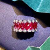 14k Gold 2.33 Ctw Natural Ruby & Diamond Ring