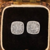 14k Gold 0.64 Ct Natural H Diamond Earrings
