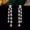 14k Gold 1.4 Ct Natural H Diamond Earrings