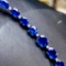 14k Gold 18.63 Ctw Natural Sapphire & Diamond Bracelet