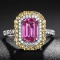 14k Gold 1.82 Ctw Natural Sapphire & Diamond Ring