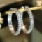 14k Gold 1.7 Ct Natural H Diamond Earrings