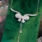 14k Gold 0.6 Ct Natural H Diamond Necklace