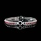 14k Gold 7.5 Ctw Natural Ruby & Diamond Bracelet