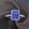 14k Gold 1.90 Ctw Natural Sapphire & Diamond Ring