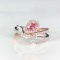 14k Gold 1.21 Ctw Natural Pink Diamond & Diamond Ring