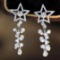 14k Gold 0.84 Ct Natural H Diamond Earrings
