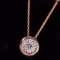 14k Gold 0.2 Ct Natural H Diamond Necklace