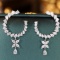 14k Gold 2.9 Ct Natural H Diamond Earrings