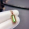 14k Gold 2.1 Ct Natural Tourmaline & Diamond Pendant