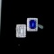14k Gold 1.49 Ctw Natural Sapphire & Diamond Ring