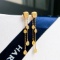 14k Gold 1.03 Ct Natural Yellow Diamond Earrings