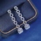 14k Gold 0.8 Ct Natural H Diamond Earrings