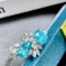 14k Gold 2.2 Ctw Natural Paraiba Tourmaline & Diamond Ring