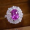 14k Gold 3.82 Ctw Natural Sapphire & Diamond Ring