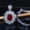 14k Gold 1.02 Ctw Natural Ruby & Diamond Ring/pendant
