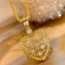 14k Gold 0.28 Ct Natural H Diamond Pendant
