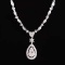 14k Gold 1 Ct Natural H Diamond Necklace
