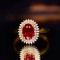 14k Gold 1.05 Ct Vivid Red Natural Ruby & Diamond Ring