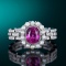 14k Gold 1.28 Ctw Natural Sapphire & Diamond Ring