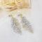 14k Gold 6.52 Ctw Natural Yellow Diamond & Diamond Earrings