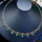 14k Gold 2.8 Ct Vivid Green Natural Emerald Necklace