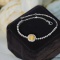 14k Gold 1.32 Ctw Natural Yellow Diamond & Diamond Bracelet