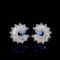 14k Gold 0.55 Ct Natural H Diamond Earrings