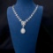 14k Gold 3.9 Ct Natural H Diamond Necklace