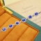 14k Gold 3.65 Ctw Natural Sapphire & Diamond Bracelet