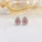14k Gold 0.50 Ctw Natural Pink Diamond & Diamond Earrings