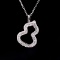14k Gold 0.4 Ct Natural H Diamond Pendant