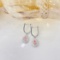 14k Gold 0.62 Ctw Natural Pink Diamond & Diamond Earrings