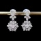 14k Gold 0.5 Ct Natural H Diamond Earrings