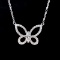 14k Gold 0.28 Ct Natural H Diamond Necklace