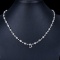 14k Gold 14.68 Ctw Natural Sapphire & Diamond Necklace