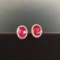 14k Gold 5.83 Ctw Natural Tourmaline & Diamond Earrings