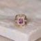 14k Gold 1.45 Ctw Natural Sapphire & Diamond Ring