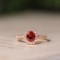 14k Gold 1.05 Ct Natural Ruby & Diamond Ring