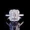 14k Gold 0.9 Ctw Natural E Diamond Ring
