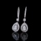 14k Gold 1.11 Ctw Natural H Diamond Earrings