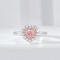 14k Gold 0.83 Ctw Natural Pink Diamond & Diamond Ring