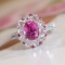 14k Gold 2.71 Ctw Natural Sapphire & Diamond Ring