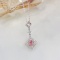 14k Gold 0.44 Ctw Natural Pink Diamond & Diamond Necklace