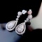 14k Gold 1.33 Ctw Natural H Diamond Earrings