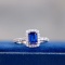 14k Gold 1.72 Ctw Heated Sapphire & Diamond Ring